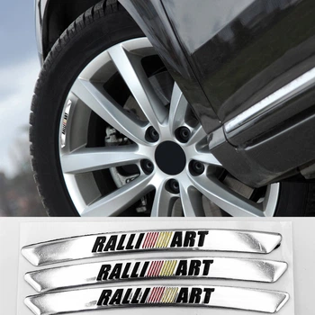 Наклейки на диски MITSUBISHI (Митцубиси) RALLIART на колеса Хром CountryMan