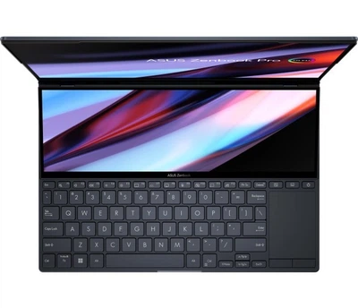 Ноутбук с двумя экранами ASUS Zenbook Pro 14 Duo / Intel Core i7-12700H / 14 ядер, 20 потоков / ОЗУ 32 ГБ (LPDDR5, 4800 МГц) / SSD 1 ТБ/ Nvidia RTX3050Ti 4 GB / Для игр и мультимедиа - Уценка