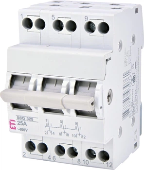 Переключатель I-0-II ETI SSQ340 3P 40А 2421435 трехпозиционный перекидной автомат для ввода резерва