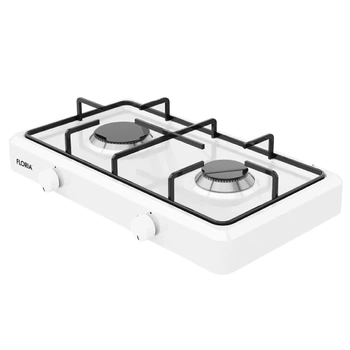 Настольная газовая плита Floria ZLN7129 2 конфорки White (ZLN7129)