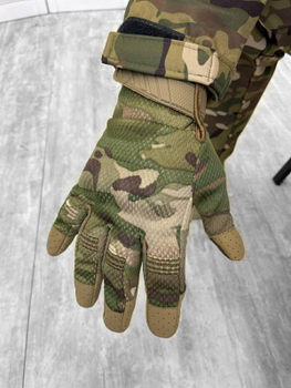 Тактичні рукавички Soft Shell Multicam M