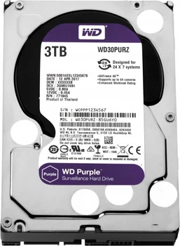 Жесткий диск Western Digital Purple 3TB 64MB 5400rpm WD30PURZ REF