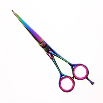 Ножиці перукарські Life care instruments фіолетові 15,5 см