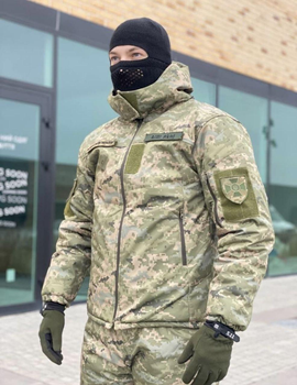 Костюм форма военная зимняя для ЗСУ бушлат и штаны камуфляж L