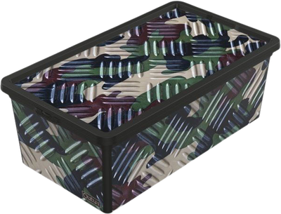 Коробка Qutu Trend Box Camouelage з кришкою 5 л Різнобарвна (TREND BOX с/к CAMOUELAGE 5л.)