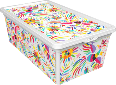 Коробка Qutu Trend Box Mexican з кришкою 5 л Різнобарвна (TREND BOX с/к MEXICAN 5л.)