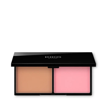 Палетка румян Kiko Milano Smart Blush And Bronzer Palette №01 Cinnamon and tea rose 12 г (23803WB)