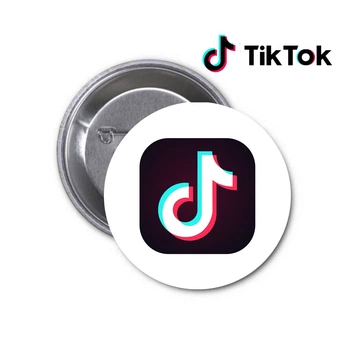 Значок Tik Tok Тик Ток #02 ( TikTok ТикТок )