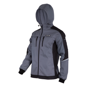 Куртка робоча SLIM-FIT з капюшоном LAHTI PRO L40418 сіра, розмір ХХXL
