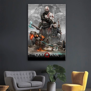 Картина Бог Війни God of War 117x80 см (код : dea68)