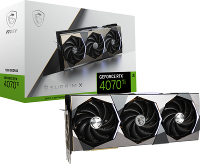 Видеокарта MSI GeForce RTX4070Ti 12Gb SUPRIM X (RTX 4070 Ti SUPRIM X 12G)