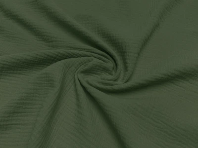Ткань Муслин плотный, хаки, пог. м. (м63, 2209047C, цв12)