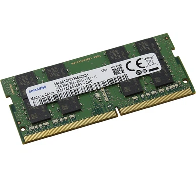 Оперативна пам`ять 16 ГБ, DDR4, для ноутбуків, Samsung (2400 МГц, 1.2 В, CL17, M471A2K43CB1-CRC) Б/В