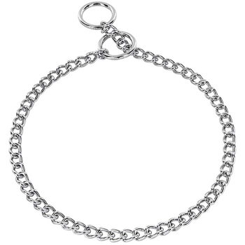 Нашийник для собак sprenger collar round narrow link, коротка кругла ланка 3мм, хромована сталь, 55 см