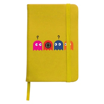Блокнот А5 Игра в кальмары и Пакман (Pac-Man and Squid Game) Желтый (92288-3454-SY)