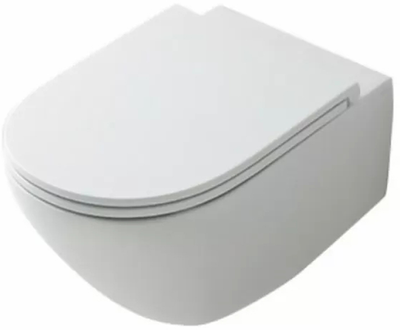 Унитаз подвесной KERASAN Aquatech 3714 01 с сиденьем 3791 01 Soft Close дюропласт