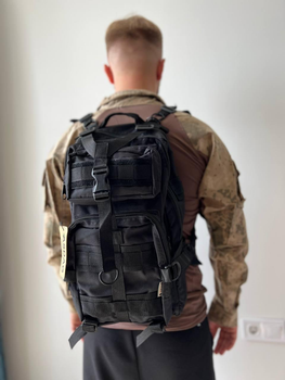 Рюкзак тактический Турция 30 литров рюкзак военный черный рюкзак камуфляж
