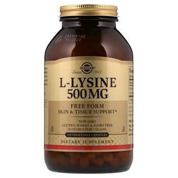 Л-Лизин Solgar (L-Lysine) 500 мг 250 капсул SOL01682