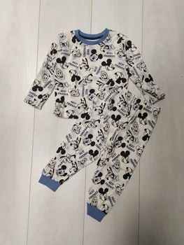 Пижама Микки (кофта+штаны) белая Primark 86см (40009836)