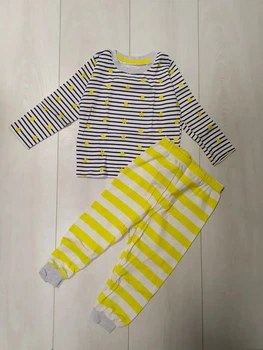 Пижама Полоска и Звезды (кофта+штаны) сине-желтая Primark 92см (40009833)