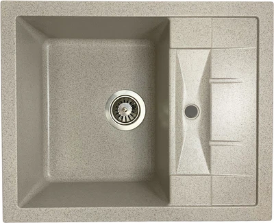 Кухонная мойка гранит ADAMANT Fortis 610x495x200 Терра-07 с сифоном Nova
