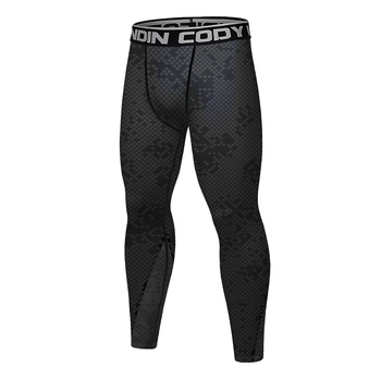 Лосіни (тайтси) Space Grey компресійні для чоловіків для занять спортом (MMA, спорзал, бокс, біг) - М