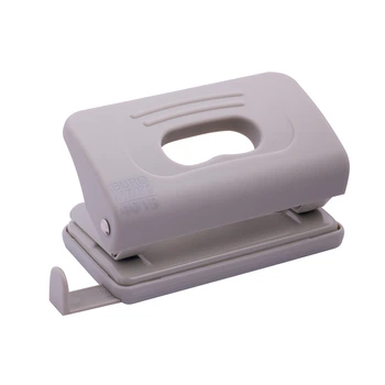 Дырокол Buromax RUBBER TOUCH до 10 листов пластиковый серый (BM.4016-09)
