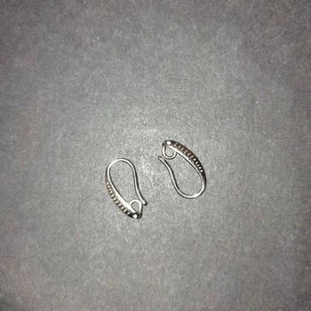 Швензы для серёжек светлого металла 15×2 мм пара, ida22006