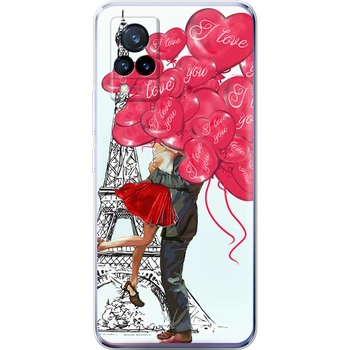 Силиконовый чехол BoxFace Vivo V21 Love in Paris (43146-up2460)