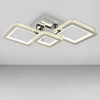 Люстра потолочная светодиодная Light House SY-18533/2+1 CR 643*294*130 112W, цвет хром