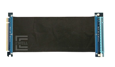 Райзер Ewell Riser Card PCI-E 16X ver. 3.0 з клямкою, шлейф 25 см, 270 градусів (EW317)