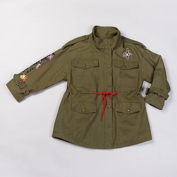 Ветровка детская для девочки подростка цвет хаки 140р Арт.0020 RED LEGEND