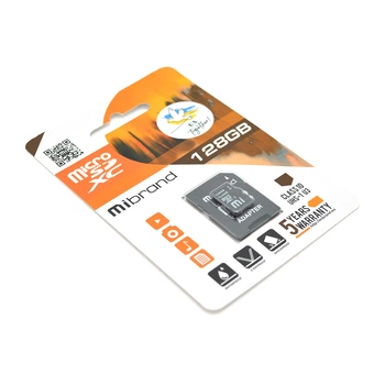 Карта пам'яті Mibrand microSDHC Class 10 UHS-I 128GB флешка флеш-накопичувач для смартфонів та камер