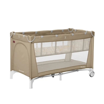 Манеж дитячий CARRELLO Piccolo+ CRL-18102 Sand Beige з двома рівнями дна