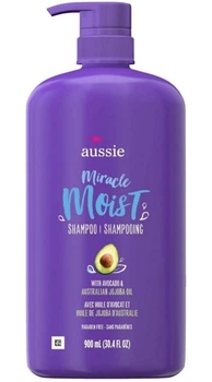 Шампунь для cухих волос с маслами авокадо и жожоба Aussie Miracle Moist Shampoo with Avocado & Jojoba 900 мл (381519187063)