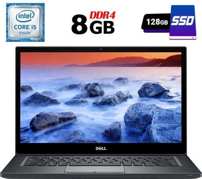 Ультрабук Dell Latitude 7480 / 14" TN / Core i5-6300U (2(4) ядра по 2.4-3GHz) / 8GB DDR4 / 128GB SSD / HD Graphics 520 / WebCam / Fingerprint / HDMI б/у