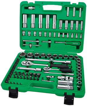 Набор инструментов Toptul 1/4" и 1/2" (6-гр.) 94 предмета (GCAI094R)
