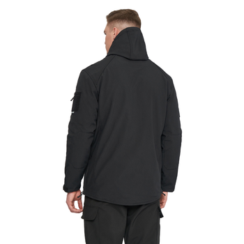 Куртка мужская тактическая для военных и армии Combat SoftShell Черная размер M