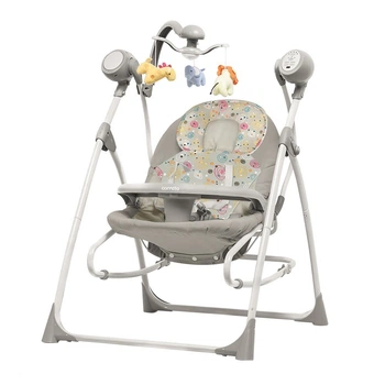 Крісло-гойдалка 3 в 1 CARRELLO Nanny CRL-0005 Grey Planet