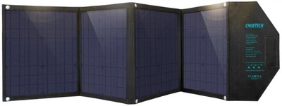 Сонячний зарядний пристрій Choetech 80W (158x41см) 5V/2.4A USB + 5V/2.4A QC3.0 + USB-C PD3.0 (30W) (SC007)