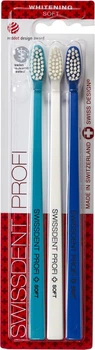Набір зубних щіток Swissdent Profi Whitening Цюрих 3 шт (19.514) (7640126195148)