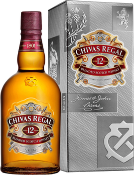 Віскі Chivas Regal 12 років витримки 0.75 л 40% в подарунковій упаковці (80432400395)