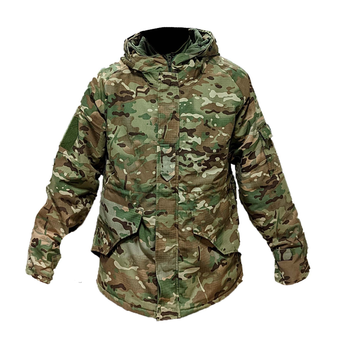 Куртка зимова утеплена тактична камуфляж (ріп-стоп) колір мультикам розмір L
