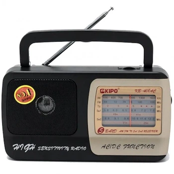 Радиоприемник всеволновой FM 64-108 МГц, AM, SW от сети 220V и батареек 2*R20 радио фм приемник Kipo KB 408 AC