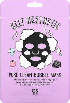 Пузырьковая тканевая маска для лица G9SKIN Self Aesthetic Pore Clean Bubble Mask 23 мл (8809211654550)