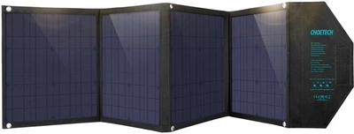 Сонячна панель Choetech 80W DC80W, 5V/2.4A USB + 5V/2.4A QC3.0 + USB-C PD3.0 30W, 158x41 см (SC007)