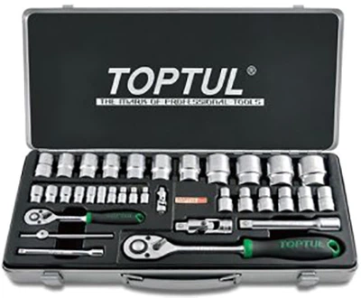 Набор инструмента Toptul 1/4"-1/2" 34 предмета (GCAD3401)