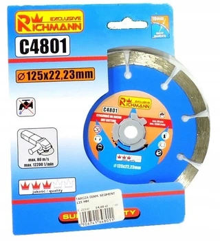 Диск алмазный сегментный 125 мм RICHMANN сегмент 10 мм (C4801)
