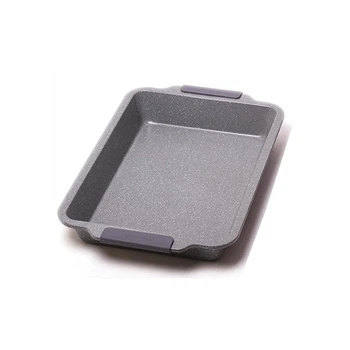 Форма для выпечки Kamille Marble 40.5х27х6см силиконовыми ручками