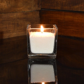 Насыпная свеча 8 х 8 х 8 см, из пальмового воска (0187)